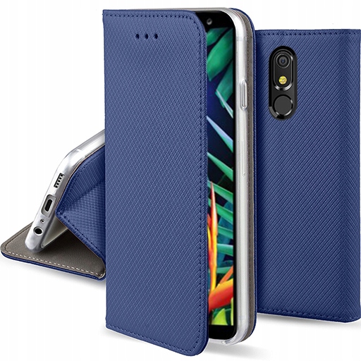 

Etui z klapką Magnetyczne + szkło do Lg K40