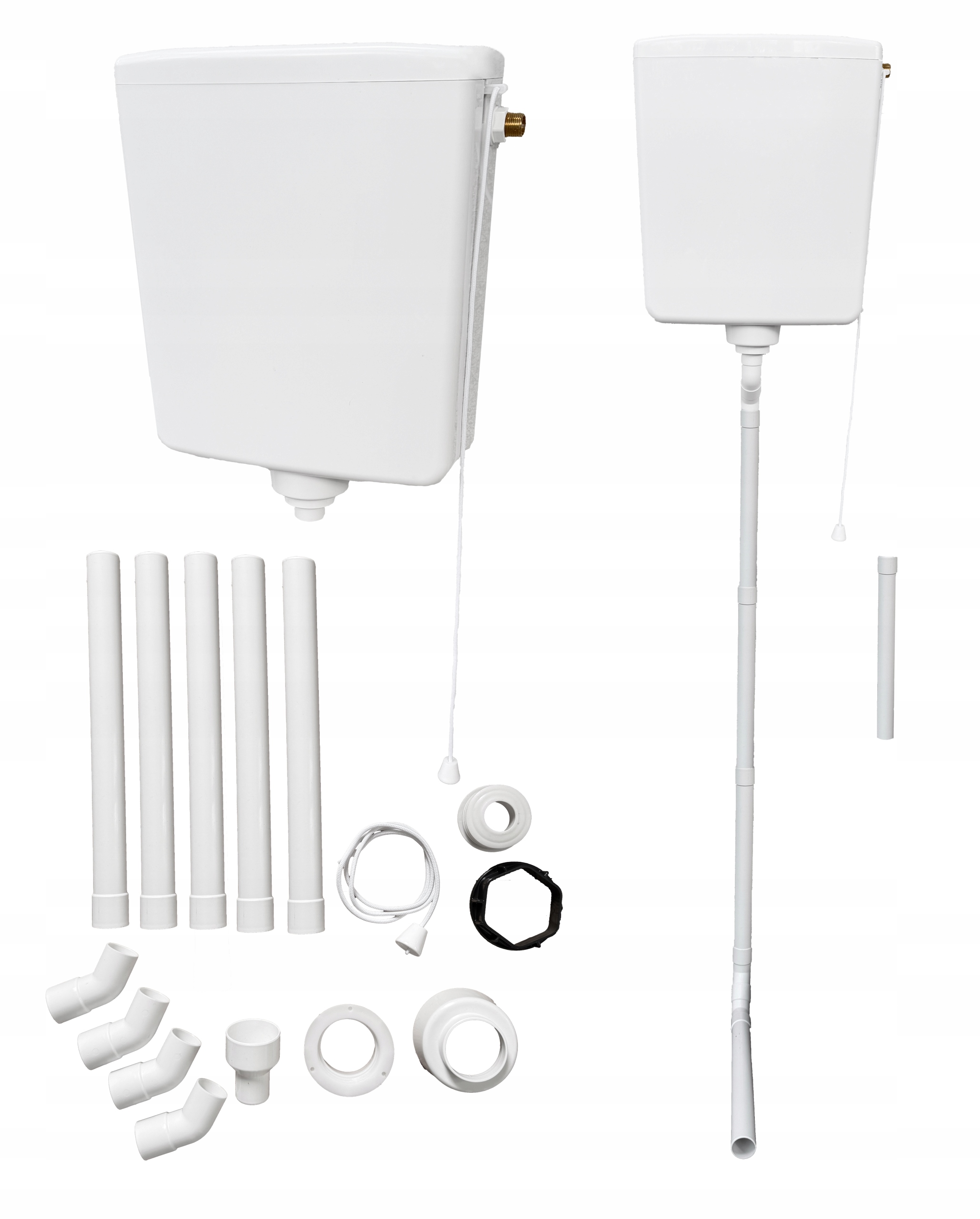 Splachovač Pro Wc Horní Výplach Tažného Zařízení Komplet Ventil Mosaz Levý Pravý