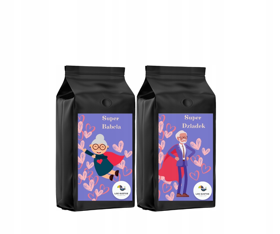 Levně Den babičky a dědečka – Káva zrnková 2x500 g – Los Gustos