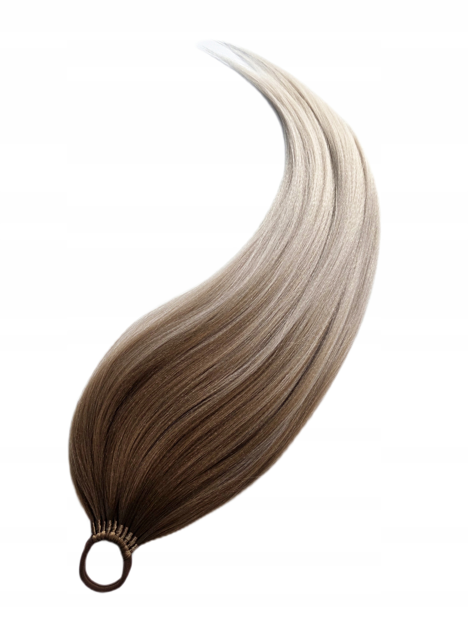 Poník na gumičce, Kuc-Gumka, Příčesek, hnědý blond, Přírodní Žena, 70 cm