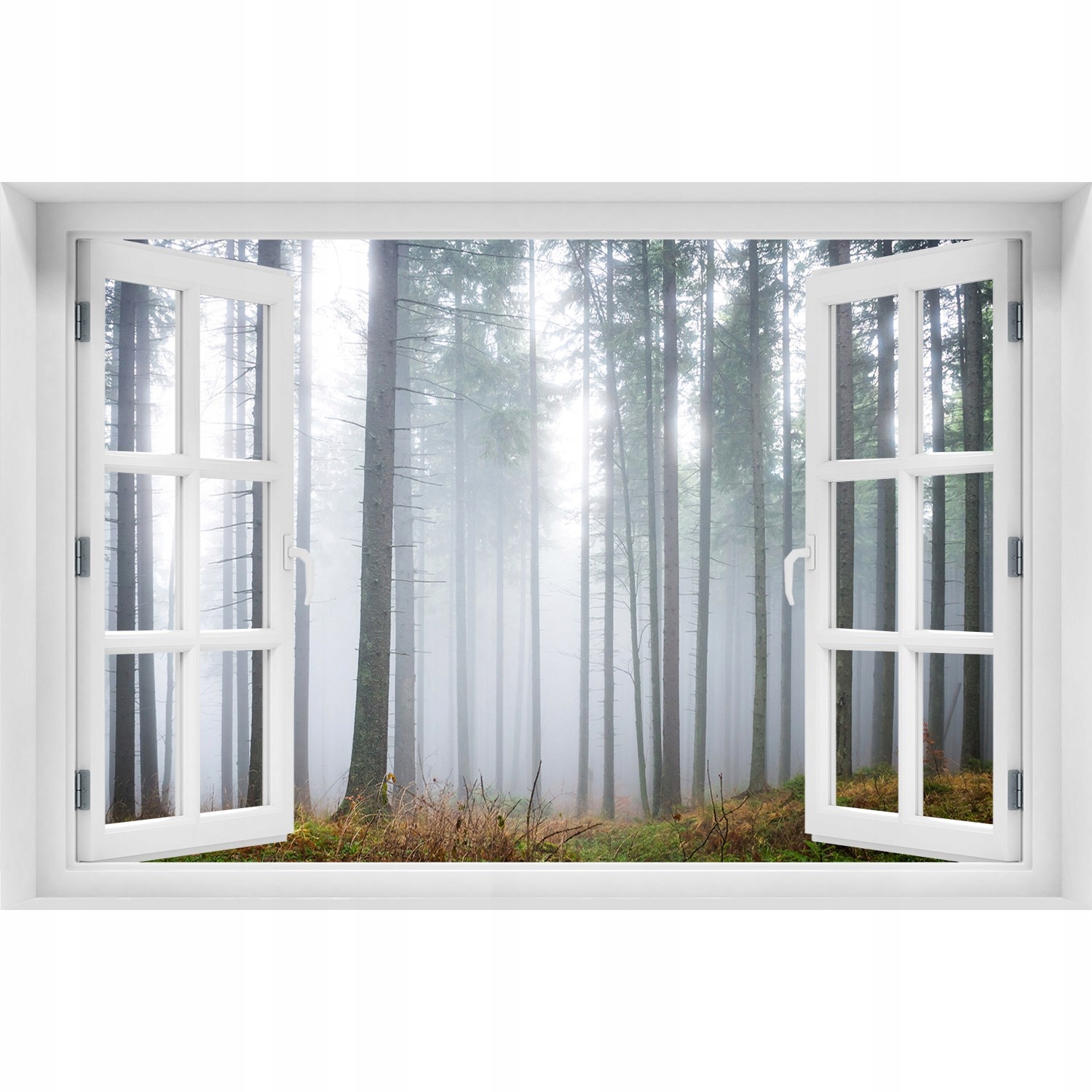

Okno Naklejka ścienna Mgła w lesie 150x100