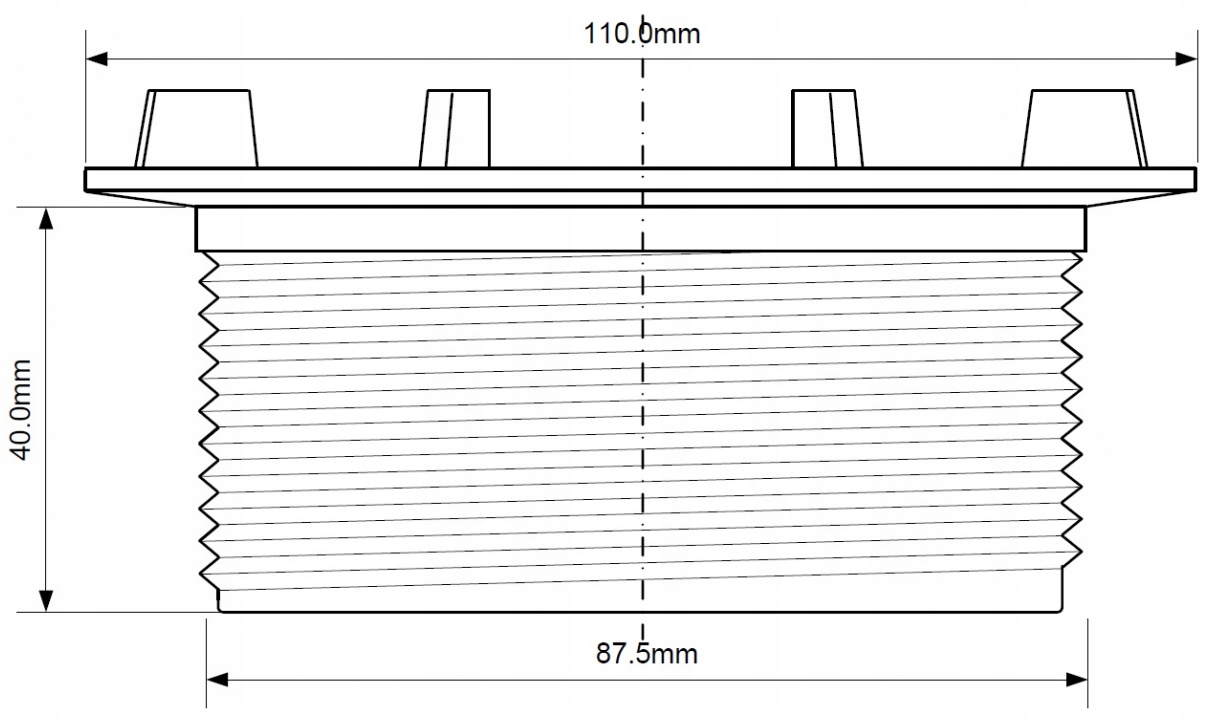 McAlpine Przedłużka syfonu HC2730LCPN w brodzikach Marka McAlpine