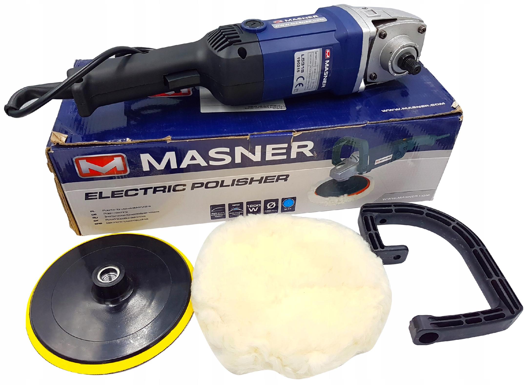 K2 MASNER POLERKA ELEKTRYCZNA OBROTOWA+DYSK+FUTRO