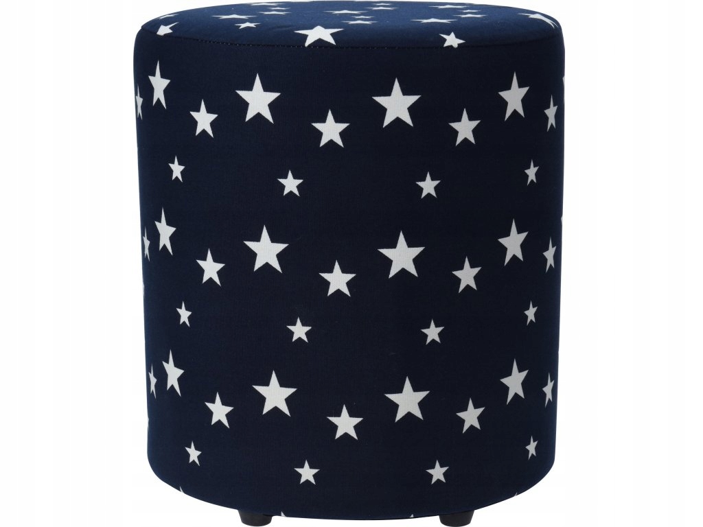 Pouf Stars, 30 cm, tmavě modrá barva