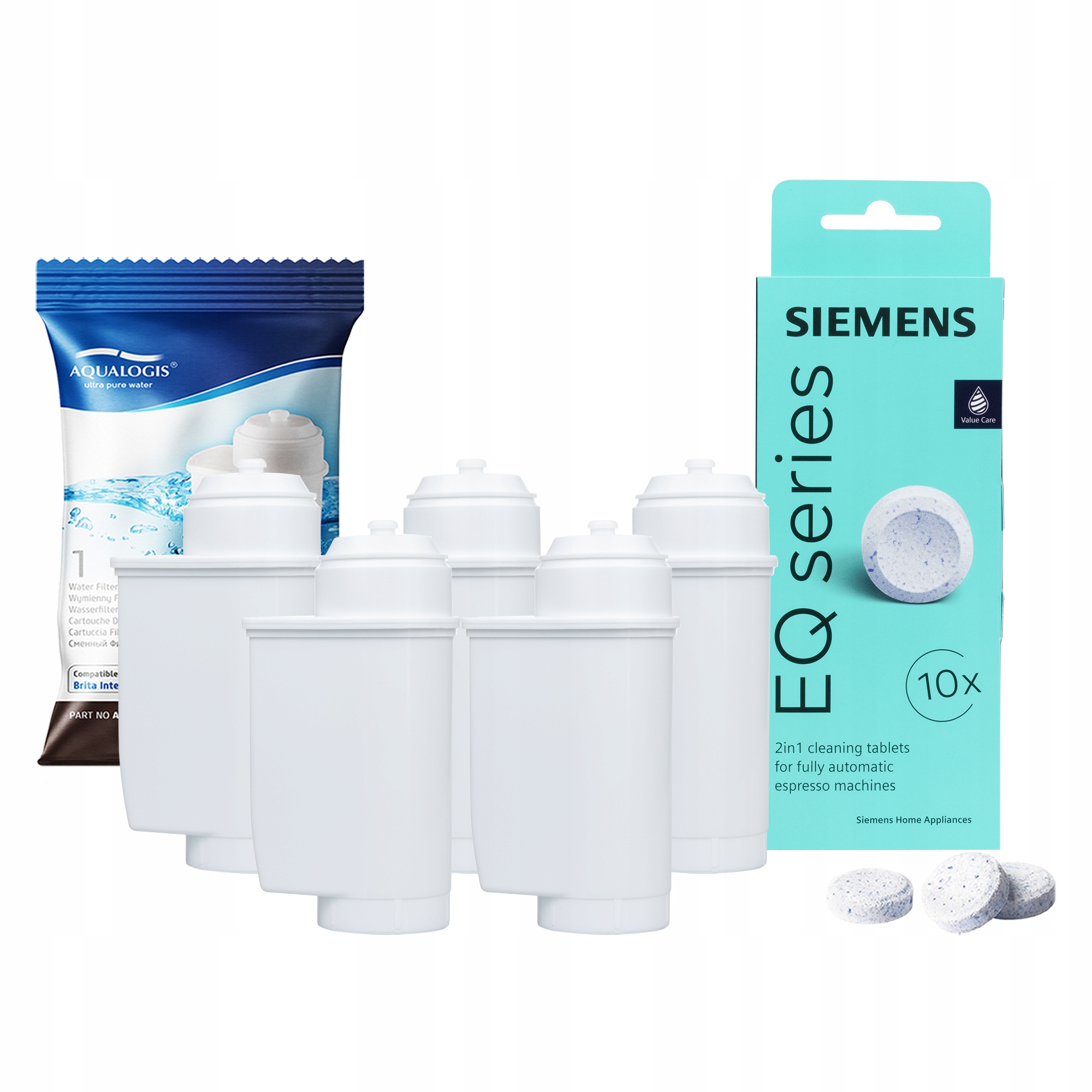 Siemens Tabletky TZ80001 5x Filtr vody pro kávovar AL-Inte