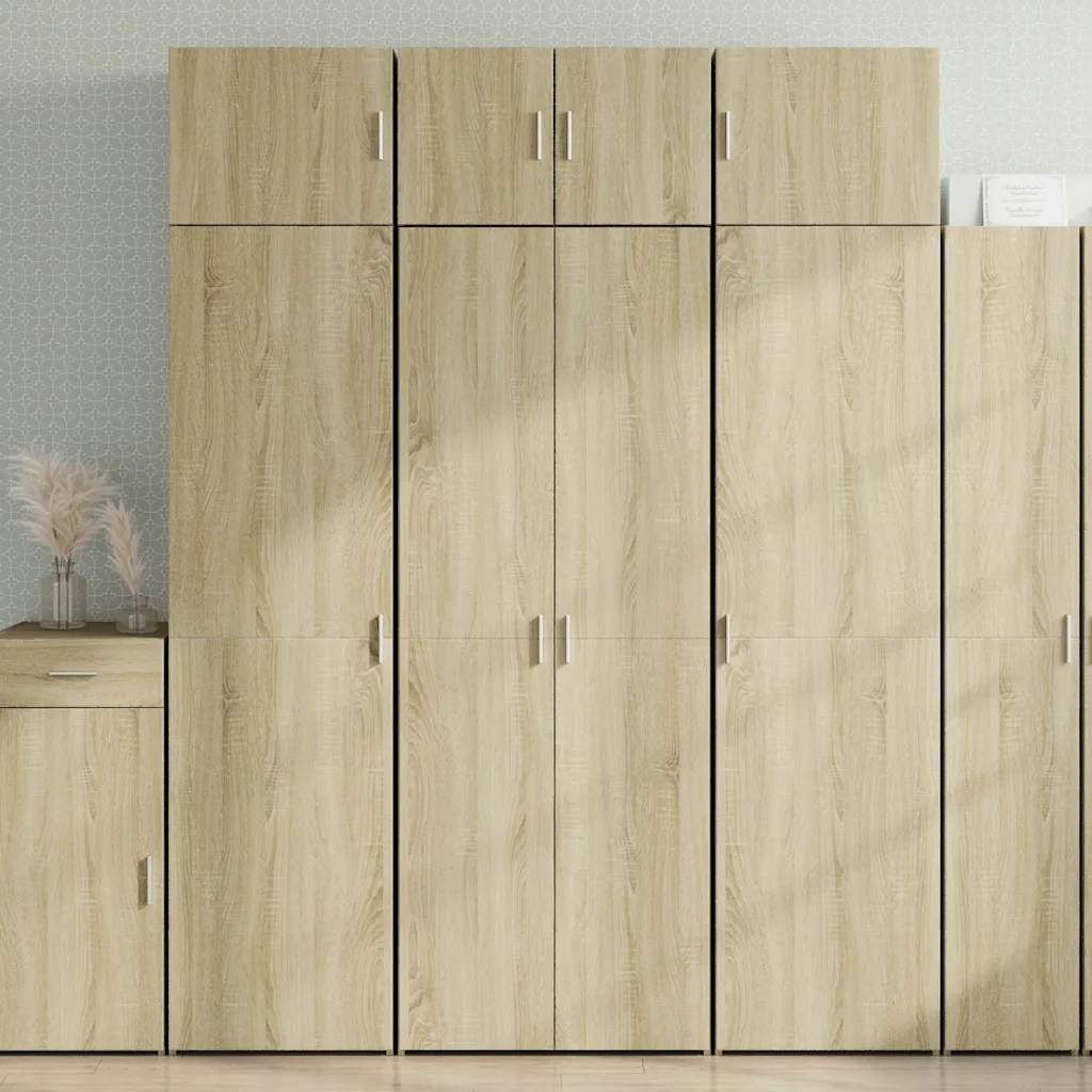 Skříň highboard dub sonoma 70 x 42,5 x 185 cm kompozitní dřevo Hnědá 328142