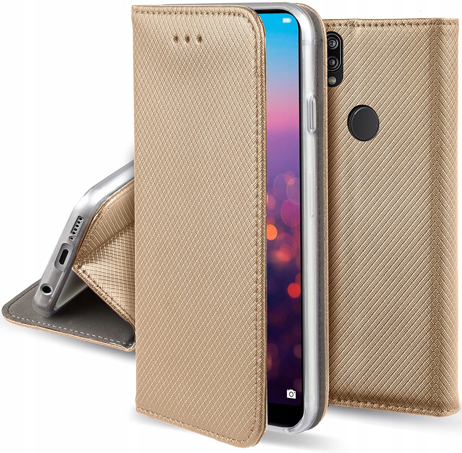 

Etui Smart Magnet do Huawei P20 Lite Szkło 9H