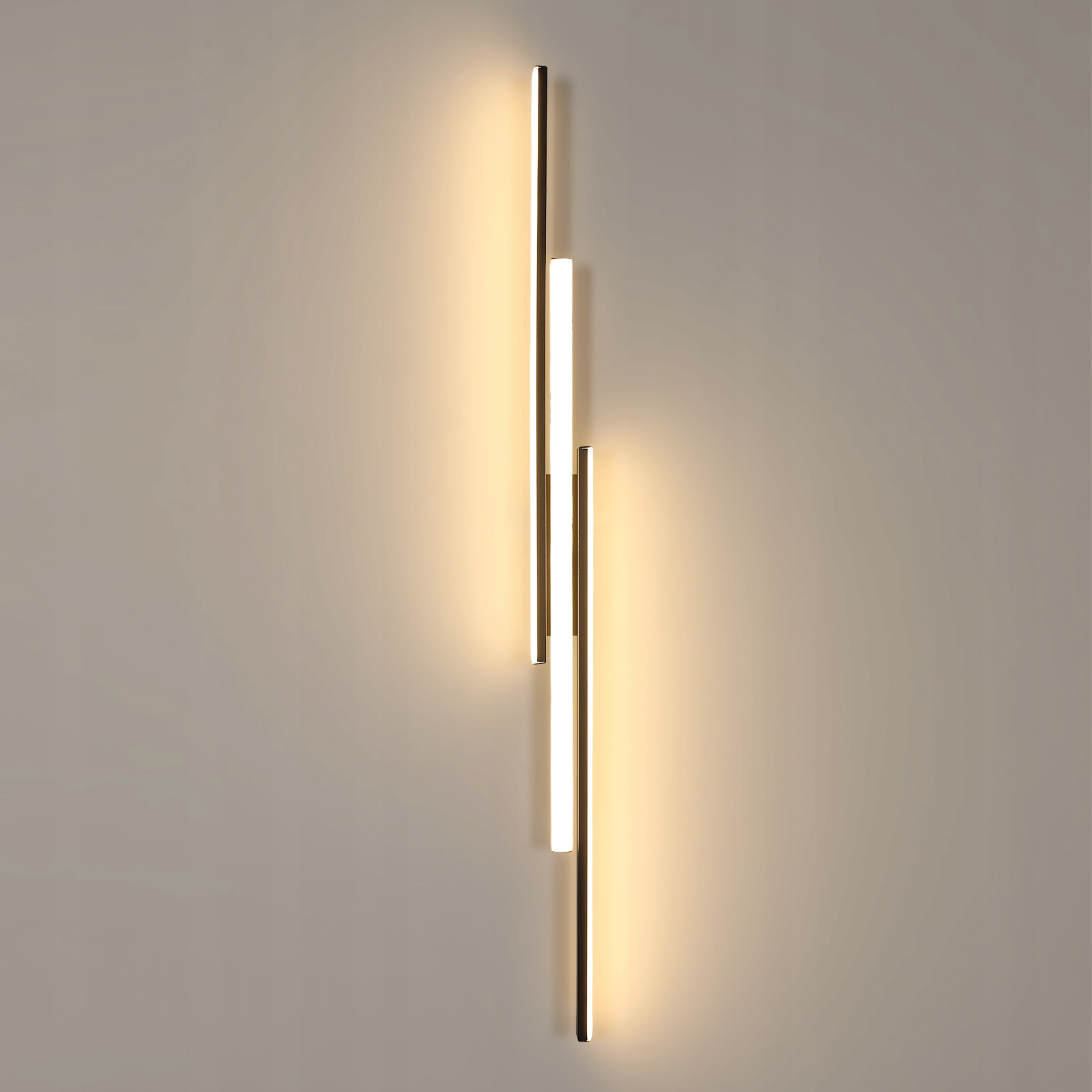 Kinkiet Ścienny Led Czarny Nowoczesny Do Salonu 3000K 24W