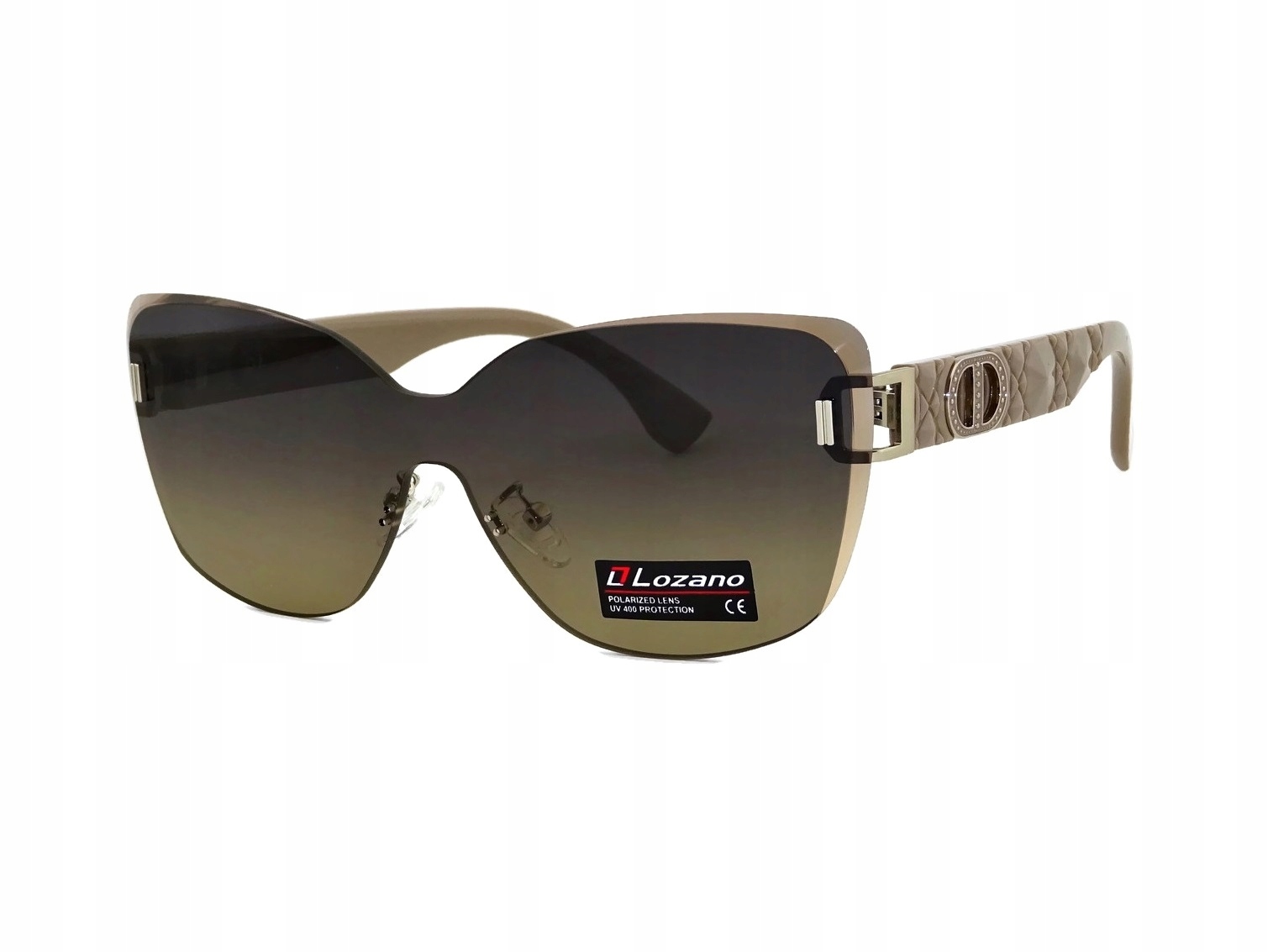 Damskie Brązowe Okulary Przeciwsłoneczne Z Polaryzacją Lozano Ochrona UV400