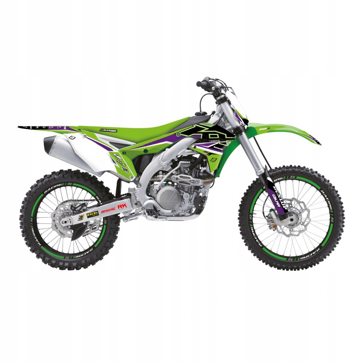 Blackbird Sada Nálepiek (oklein) Kawasaki Kx 450F '16-'18 Dream 5 Farieb