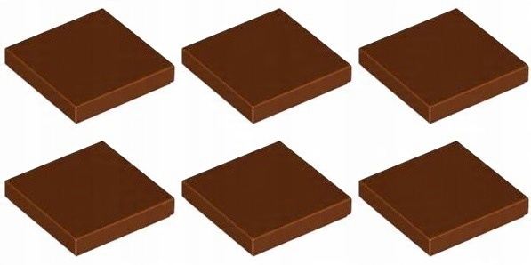 

Lego 3068b Tile Płytka 2x2 brązowa (3g) 6 szt.
