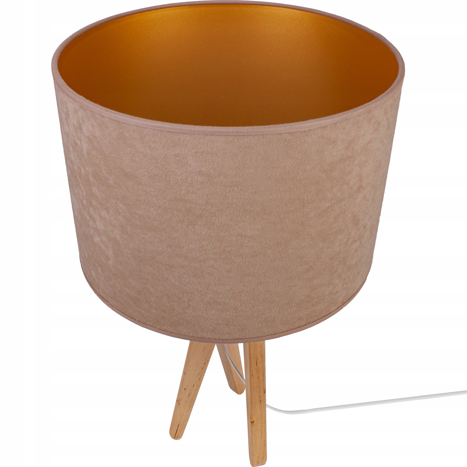 BEŻOWA LAMPA STOJĄCA LAMPA NA KOMODĘ SALON BEŻ LED Marka Hellux