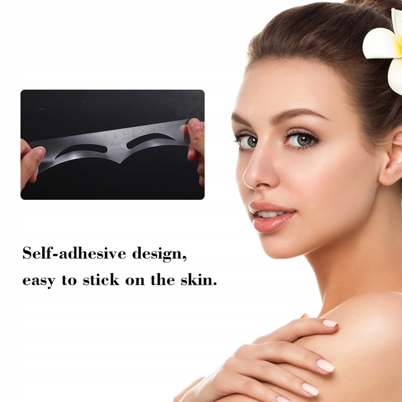 Disposable 50pcs/Lot Eyebrow Ruler Sticker Ad Marka bez marki