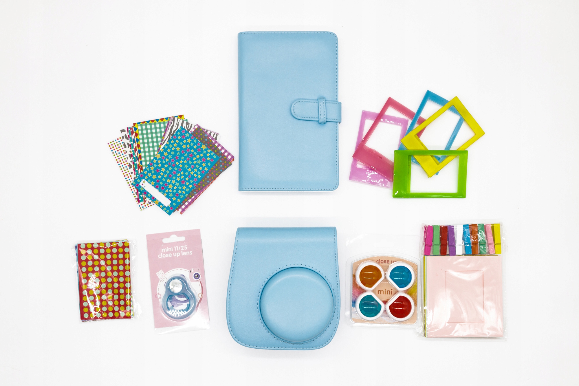 ZESTAW 7w1 INSTAX Mini 11 Blue Niebieski