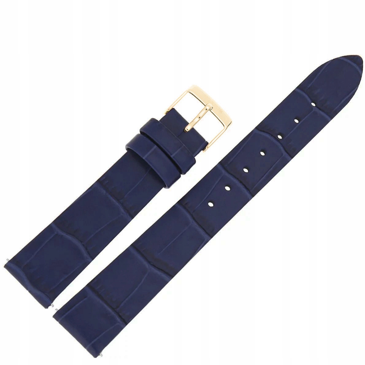 Pásek Ladies Moonflight Leather (V.1.33.1) 16 mm Modrá zlatá barva
