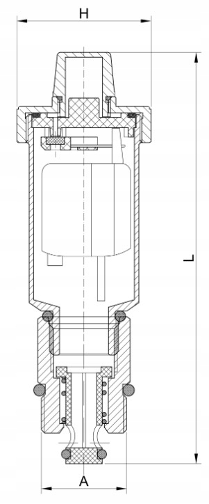 ODPOWIETRZNIK AUTOMATYCZNY C.O. 1/2 DIAMOND Stan opakowania oryginalne