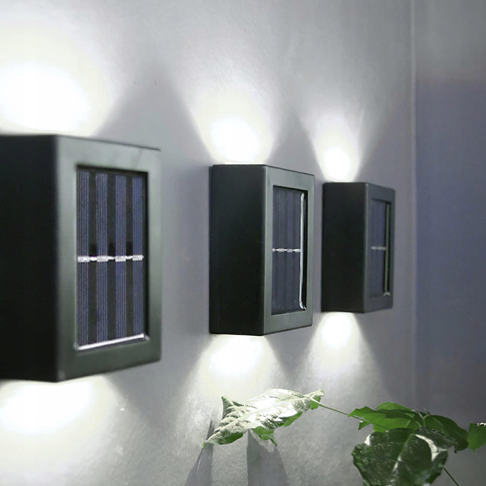 Yunyoda Oświetlenie Solarne Na Dom Lampy Ścienne Dekoracyjne Zewnętrzne x4 — miniatura 2