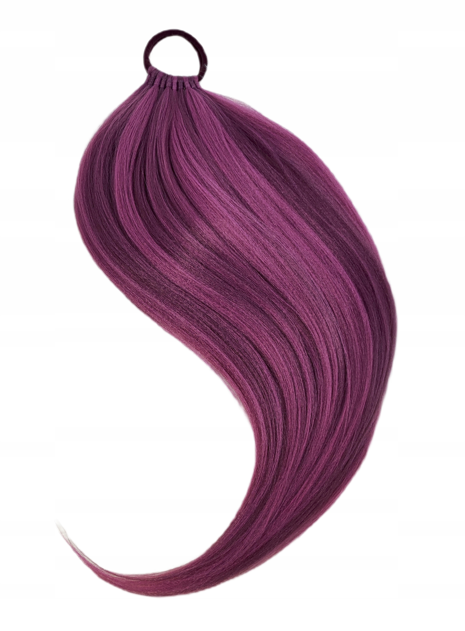 Připínací poník na gumičce, Příčesek, fialová růžová melanž, Vřesová Dáma, 50 cm