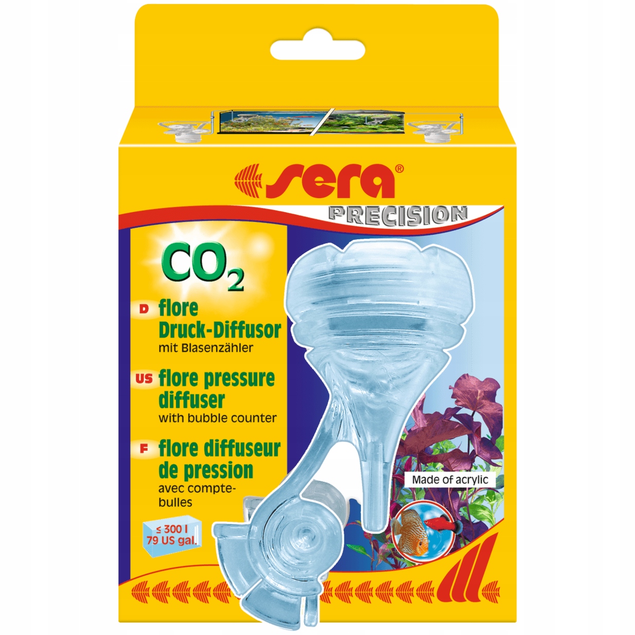 

Sera Flore CO2 Dyfuzor z licznikiem bąbelków