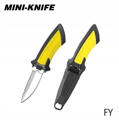 Nůž potápěčský Tusa Mini Knife FK-11 s tupou čepelí Fy