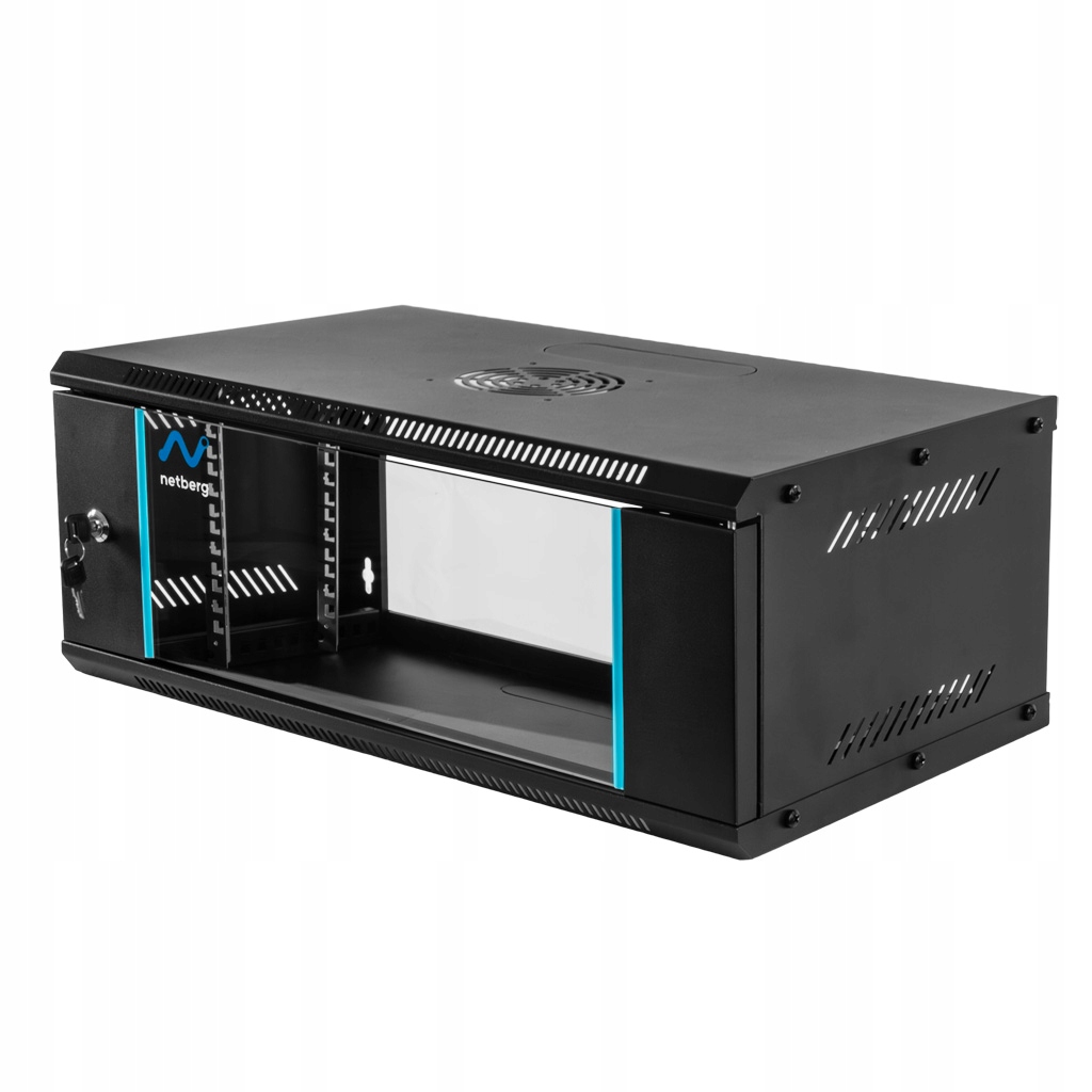 Szafa szafka Rack 19" 4U Netberg Basic Wisząca Instalacyjna 600x350mm