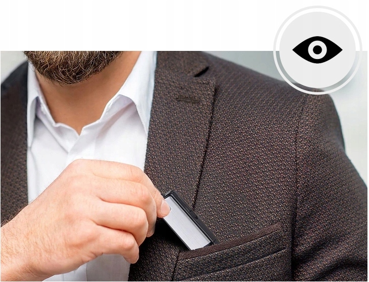 DYKTAFON MINI SZPIEGOWSKI 8GB PODSŁUCH PENDRIVE Model VOS Black-200