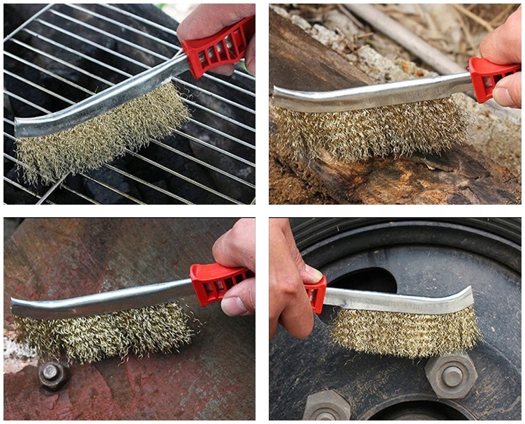 SZCZOTKA RĘCZNA MOSIĘŻNA DRUCIANA DO CZYSZCZENIA Marka Falon-Tech