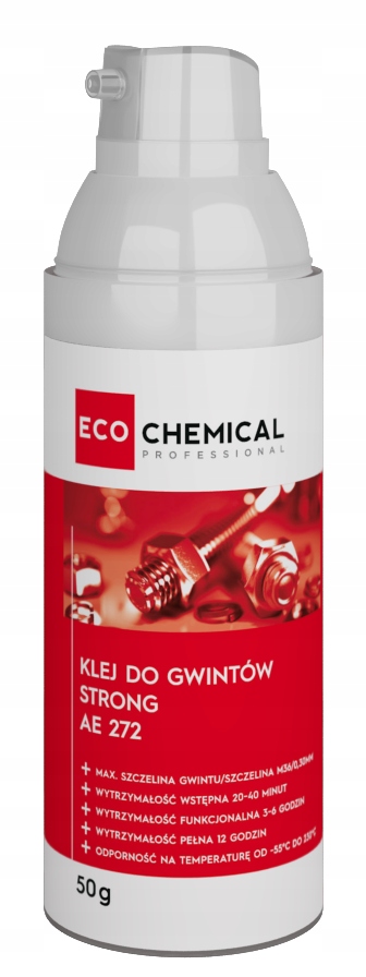Jednoskładnikowy Mocny Klej Do Gwintów Anaerobowy AE272 50g EcoChemical