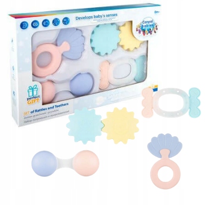 

Canpol Zestaw Grzechotek Pastel Grzechotki 4 szt.