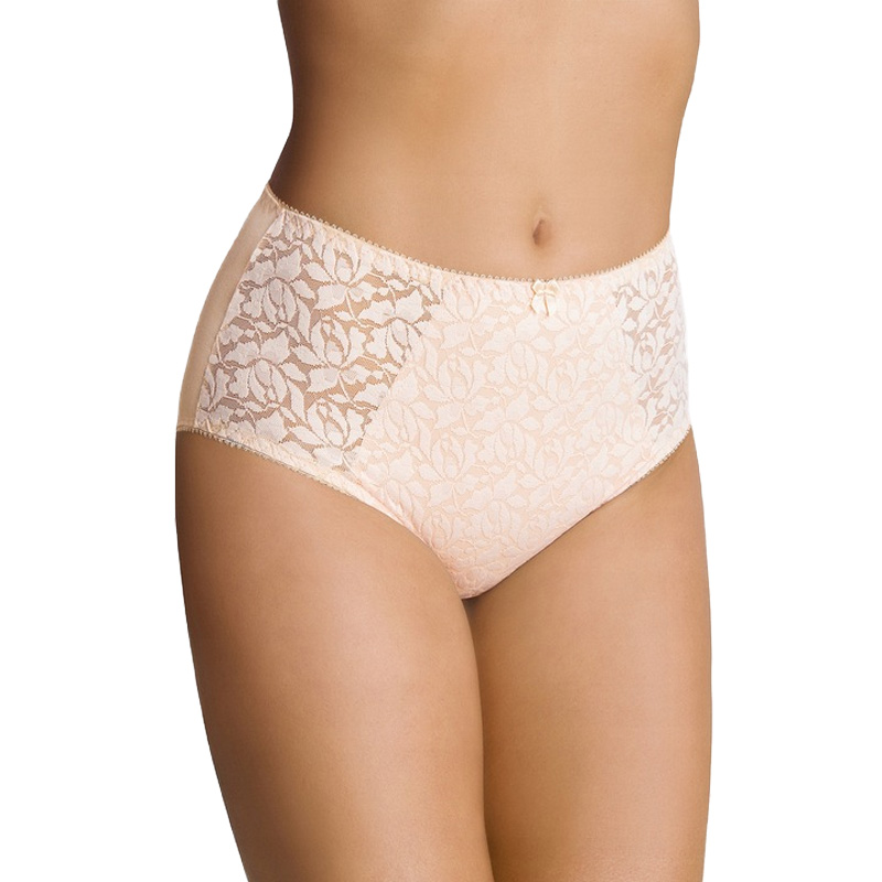 EMILI Norma Koronkowe Figi Bawełna Beżowy 2XL Model Norma