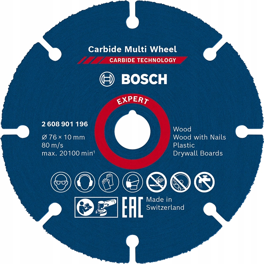 

Tarcza tnąca 76x10mm Multi Wheel Carbide Bosch