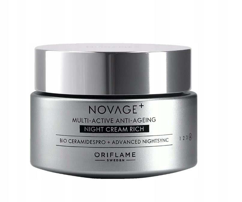 Oriflame Multiaktywny bogaty krem przeciwstarzeniowy na noc Novage+