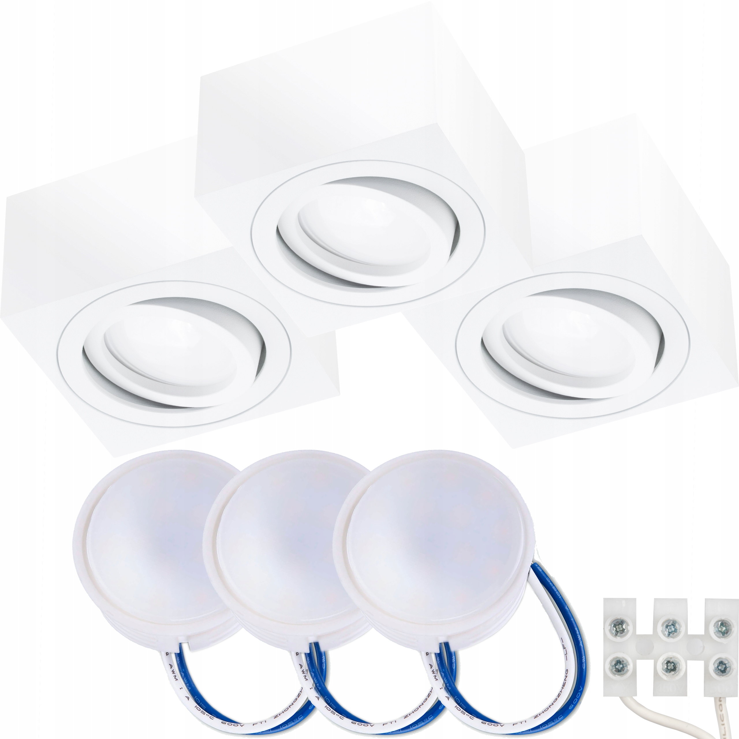 

3x Oprawa Natynkowa Halogenowa Tuba Led Led 5W