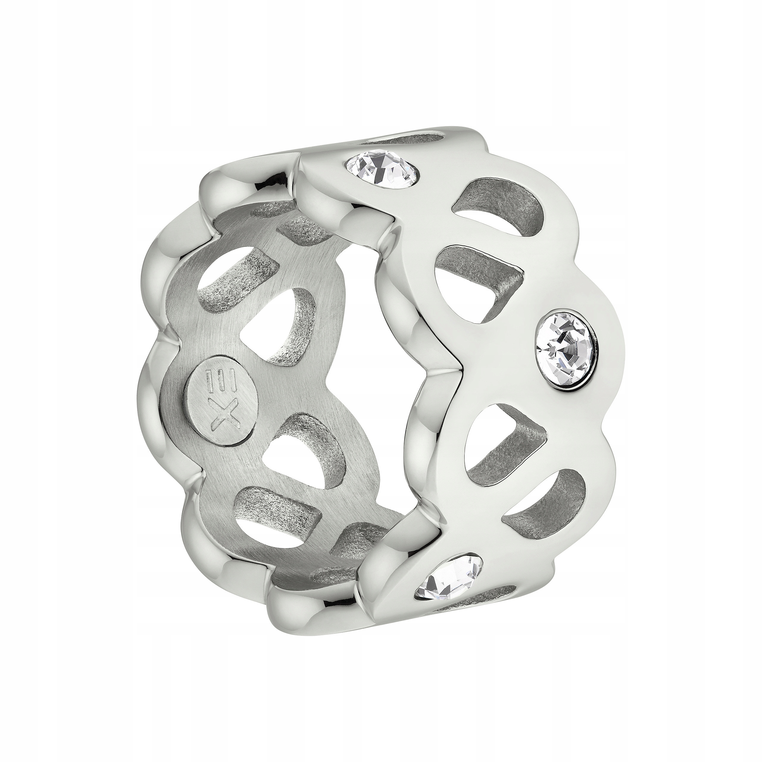 Prstýnek Prsten Znamení nekonečna Magnetický Krystaly Ocel