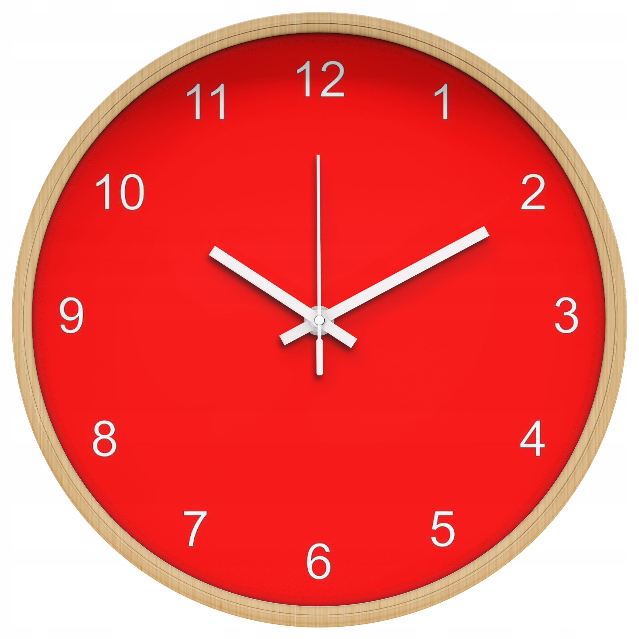 Nietykający nowoczesny zegar ścienny Czerwony Marka inna