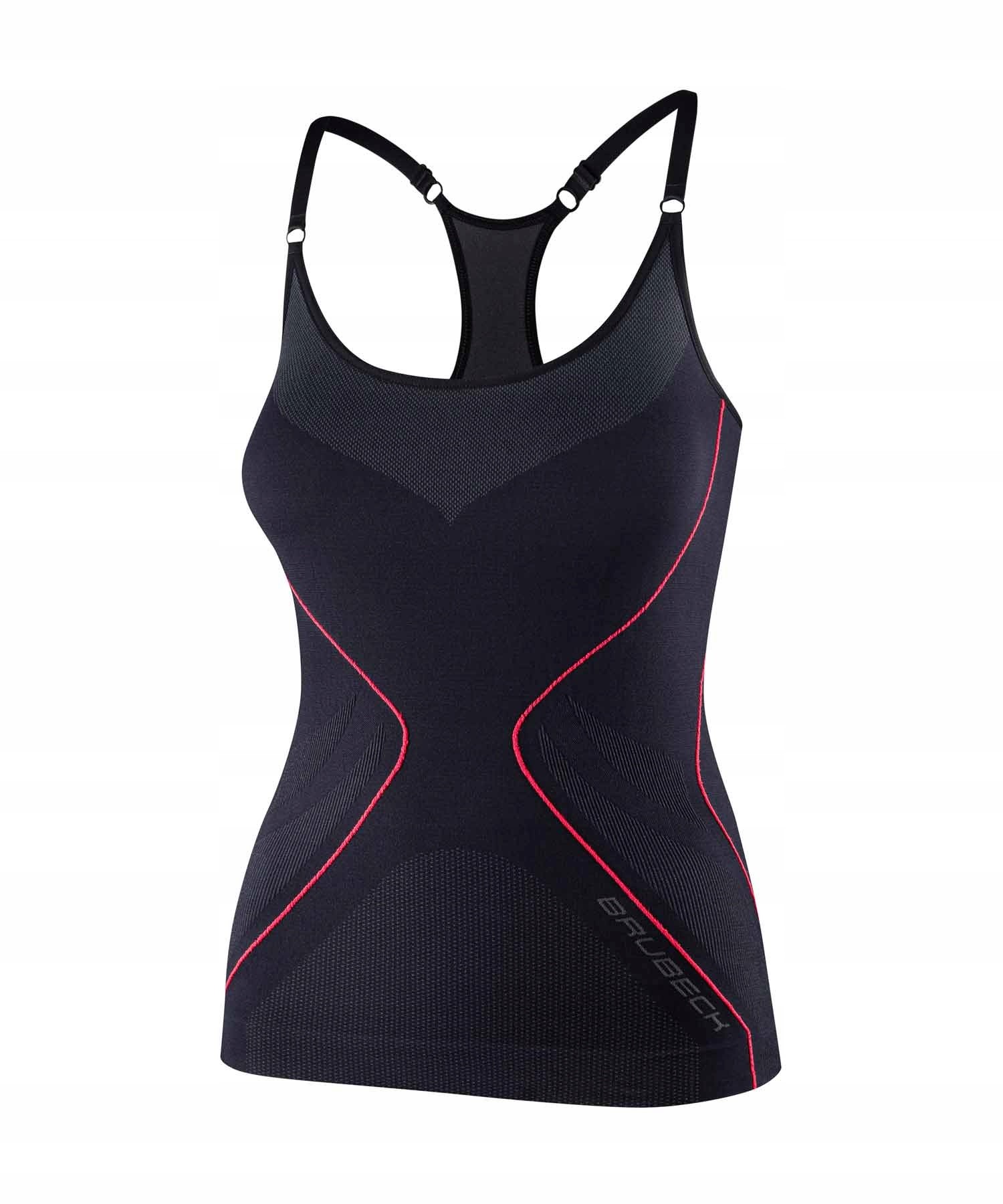 Koszulka damska termoaktywna bokserka na ramiączkach Brubeck L czarny