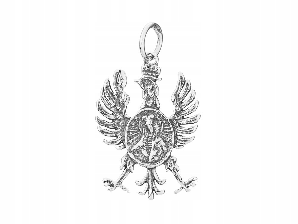 

Srebrny orzeł w koronie Matka Boska Ostrobramska