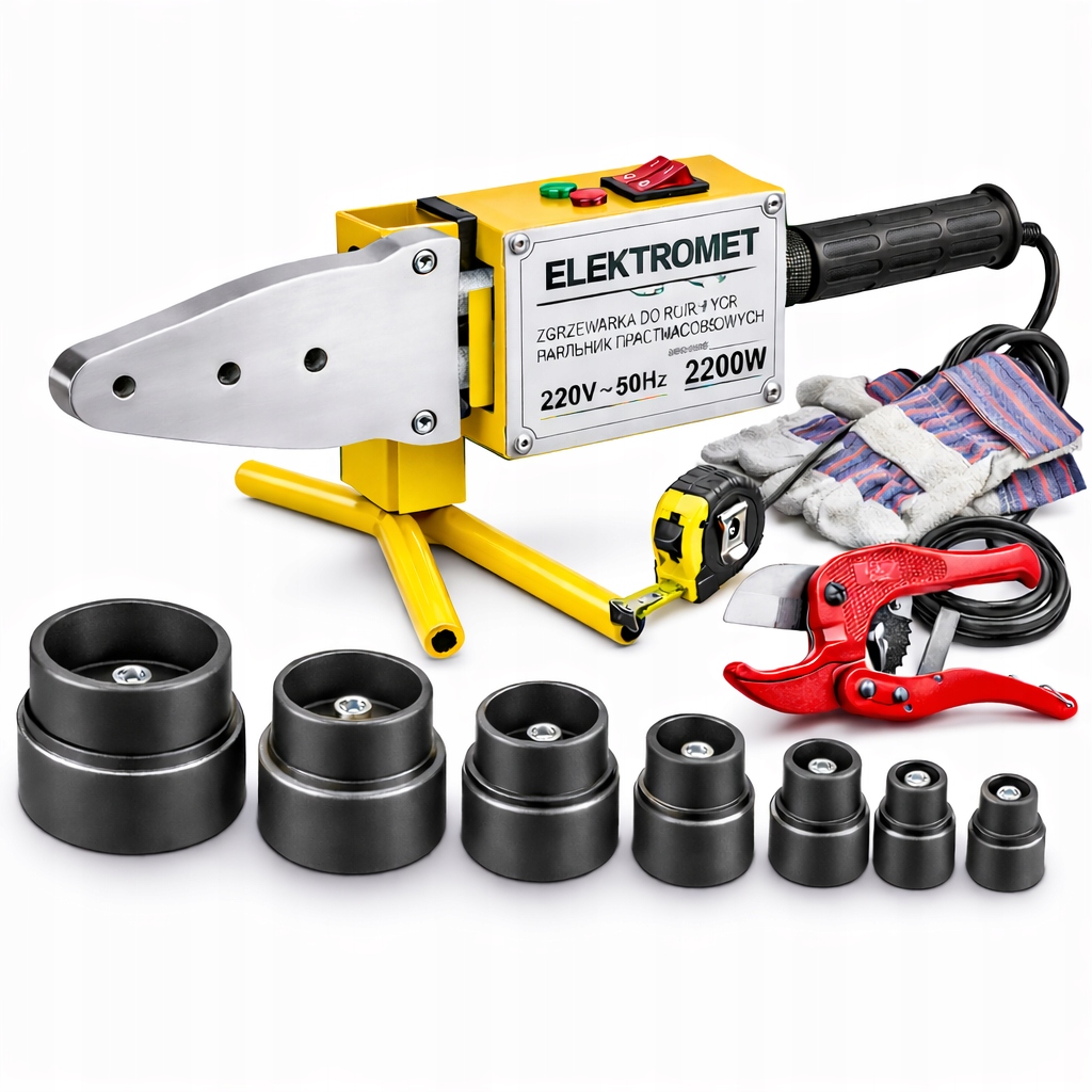 СВАРОЧНЫЙ АППАРАТ ДЛЯ ТРУБ ИЗ ПВХ И ПОЛИПРОПИЛЕНА, НАБОР АКСЕССУАРОВ ДЛЯ СВАРКИ
