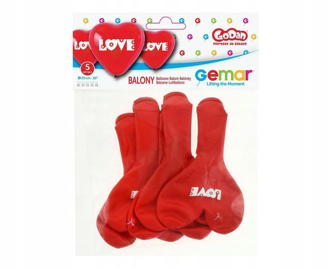 balony 5szt.  SERCA LOVE | CRS/P149 — 3