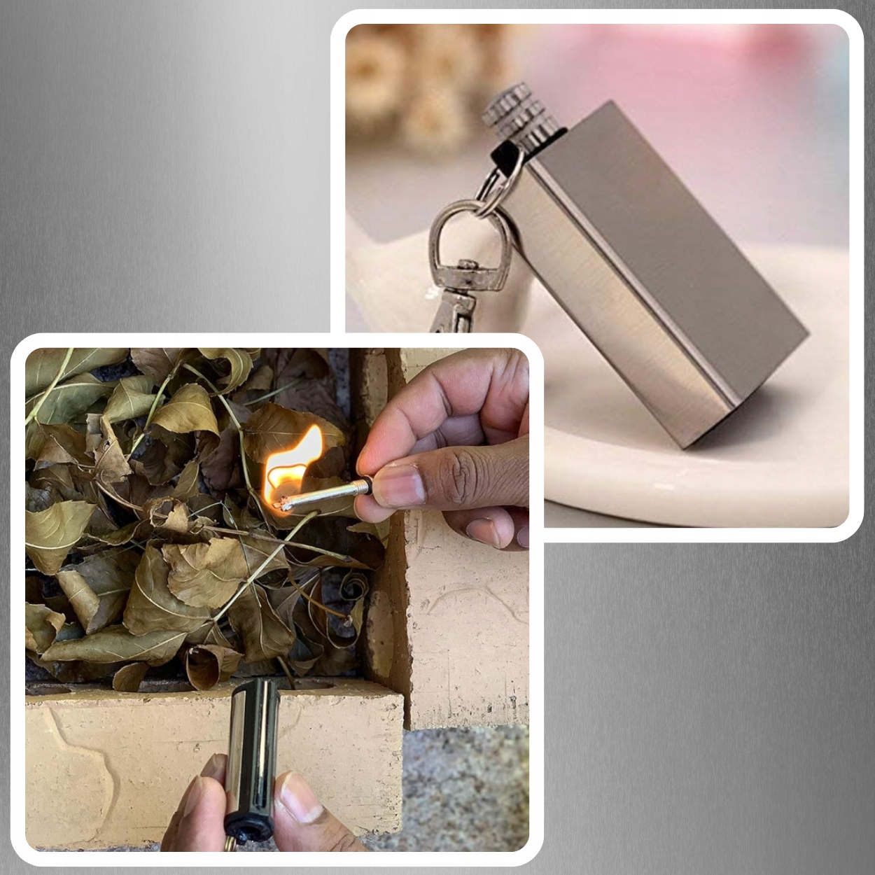 WIECZNA ZAPAŁKA KRZESIWO MAGNEZOWE SURVIVAL BRELOK AMERYKAŃSKIE MOCNE XXL Marka BestBids