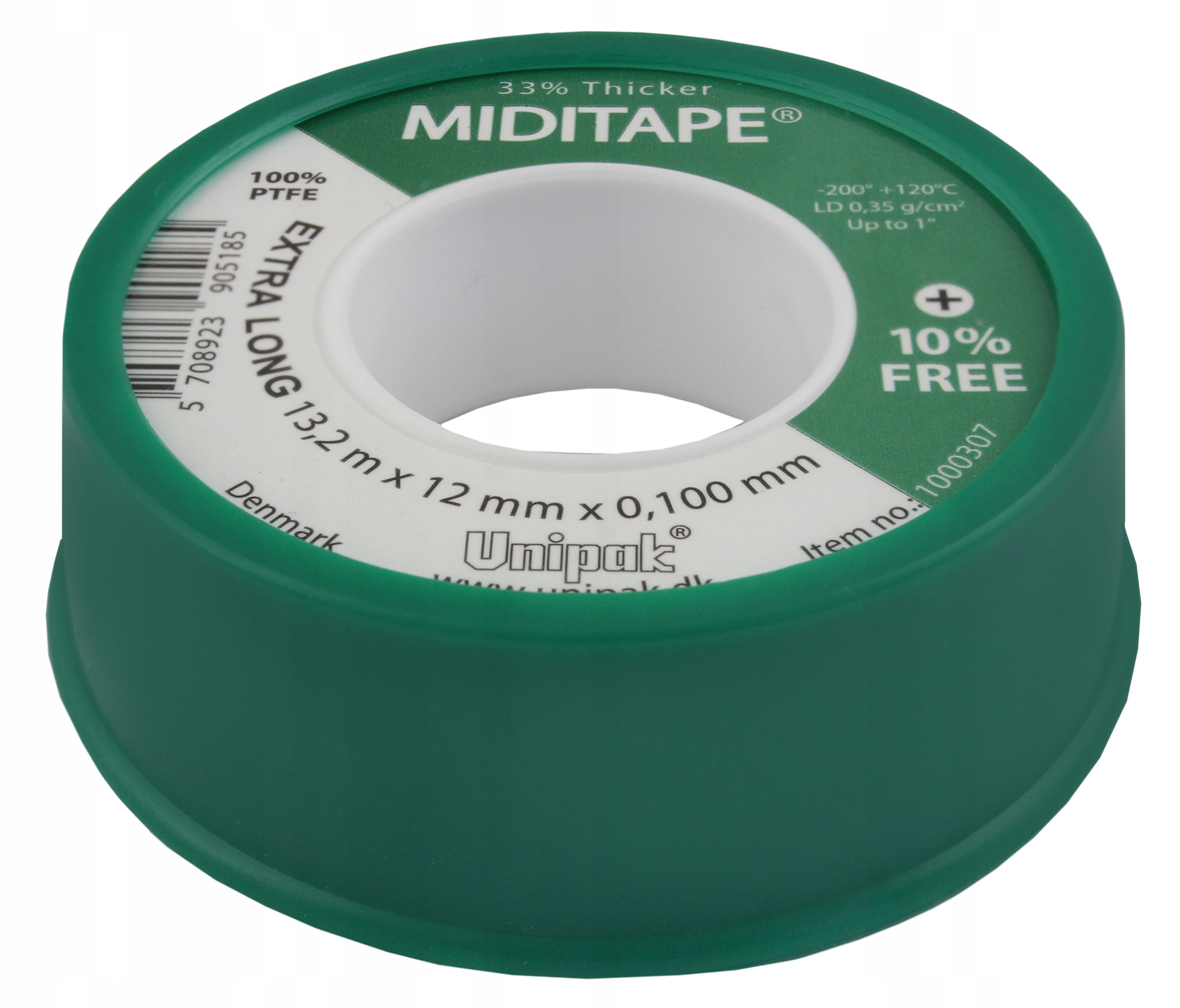 

Taśma teflonowa Unipak Miditape 12 x 0,10 mm 13,2m