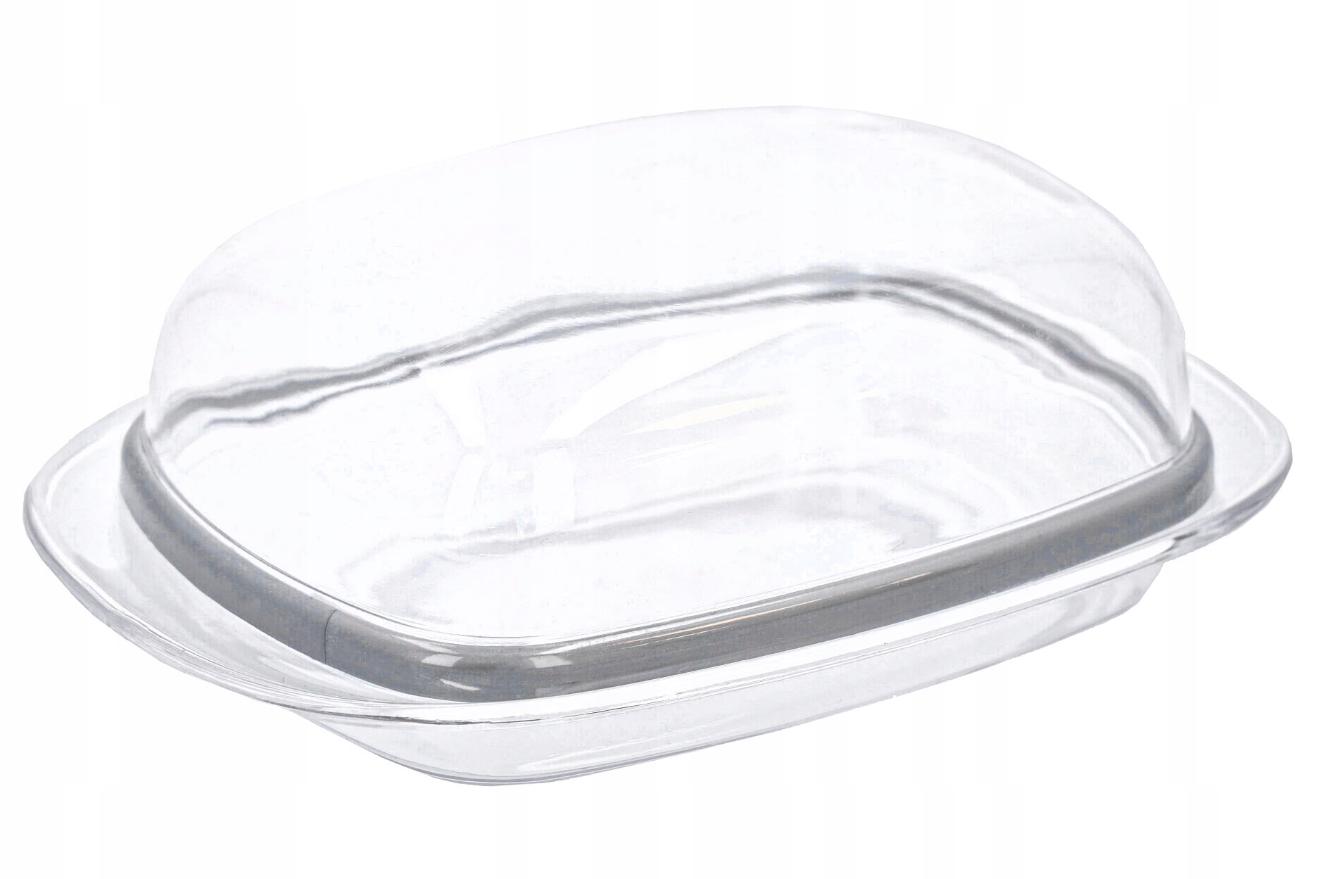 MASELNICZKA pojemnik z pokrywką tworzywo przeźroczyste klasyczny wzór Stan opakowania oryginalne