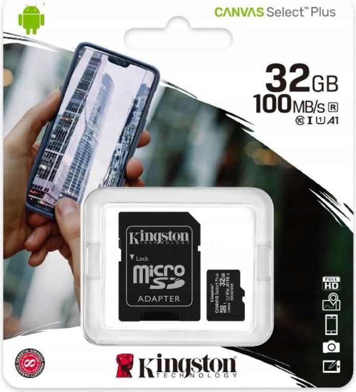 

Kingston Karta Pamięci Micro Sd 32GB Adapter C10