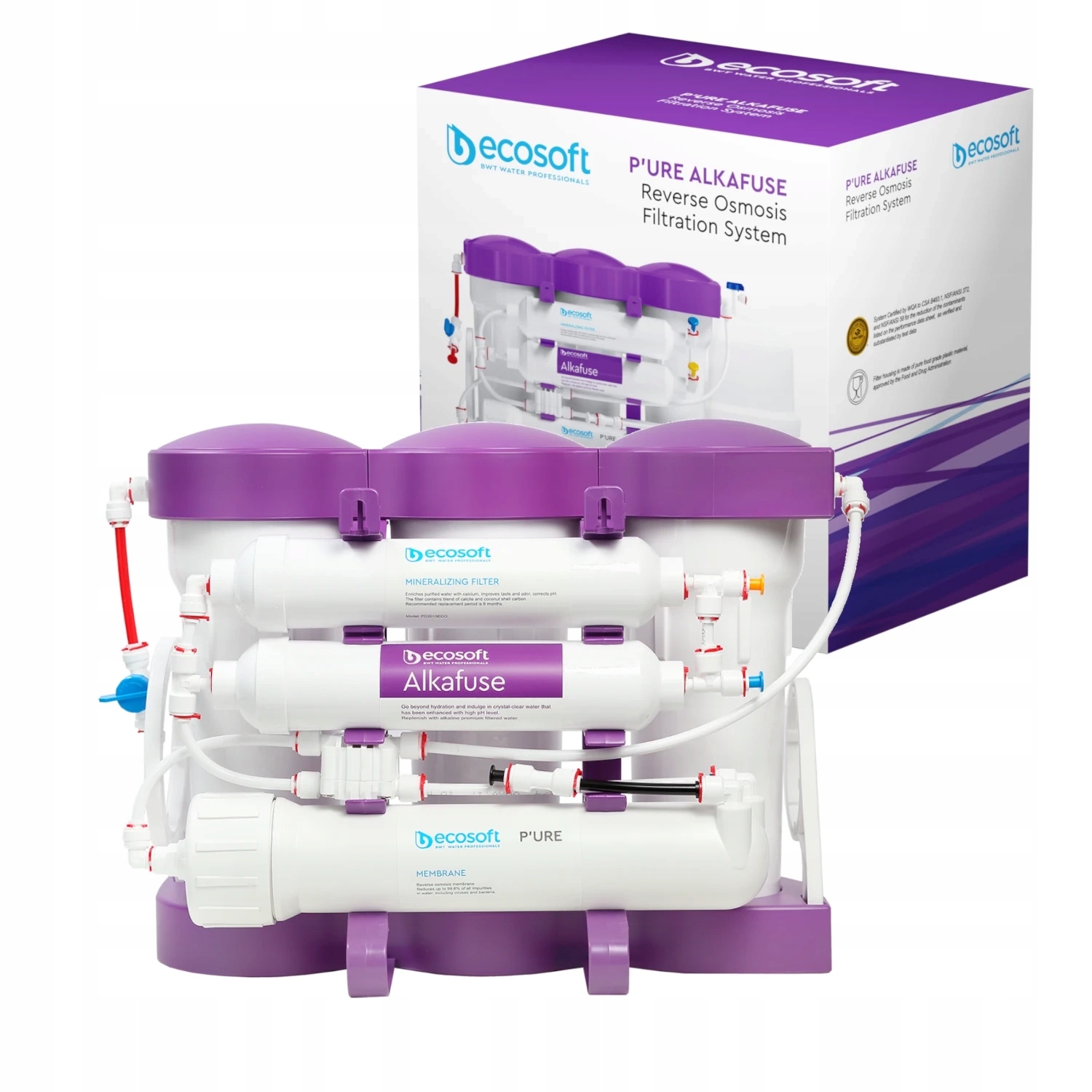 Ecosoft Pure Alkafuse Filtr odwróconej osmozy z dodatkowymi wkładami Marka Ecosoft