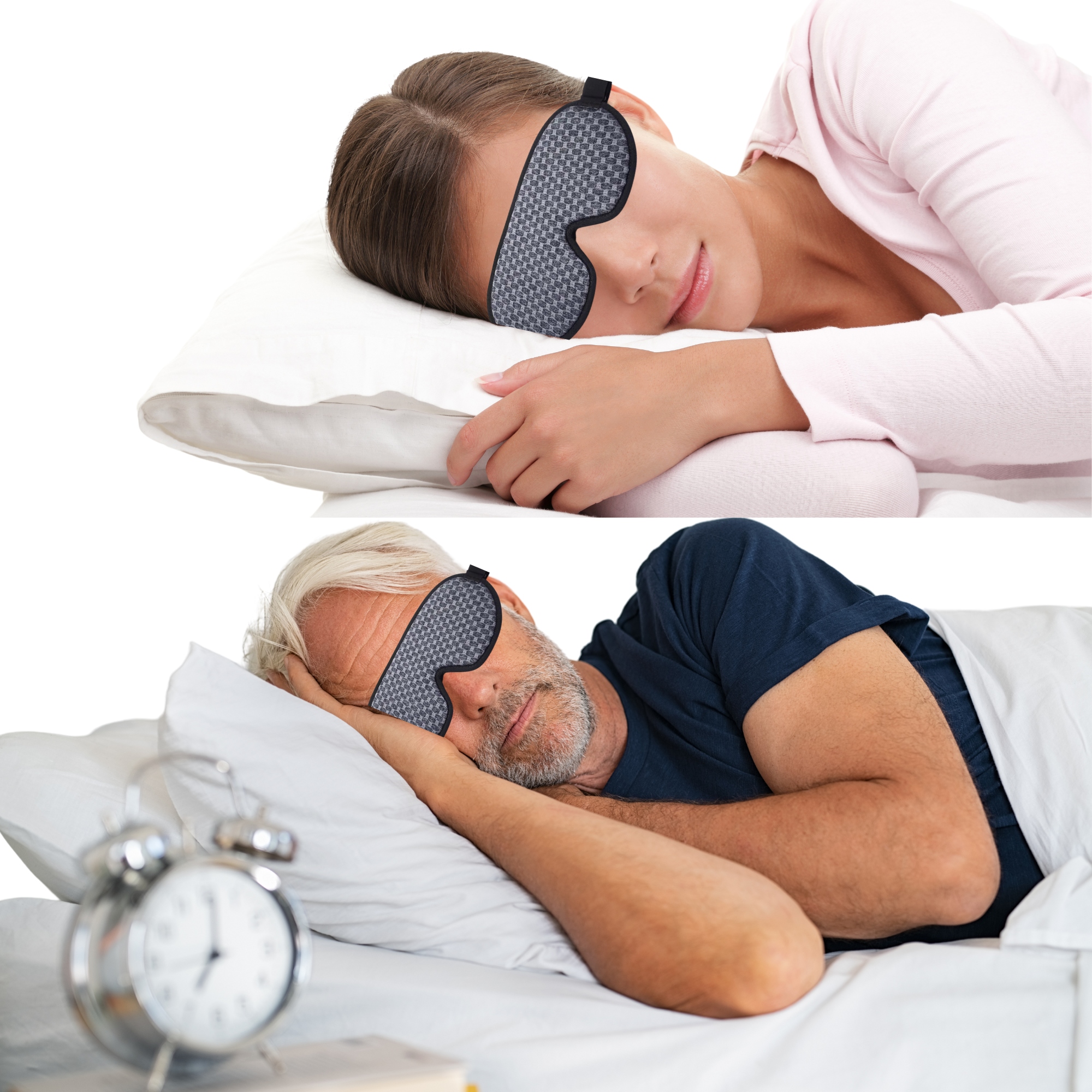 OPASKA MASKA NA OCZY 3D DO SPANIA ZACIEMNIAJĄCA Z REGULACJĄ DAMSKA MĘSKA Materiał dominujący bawełna