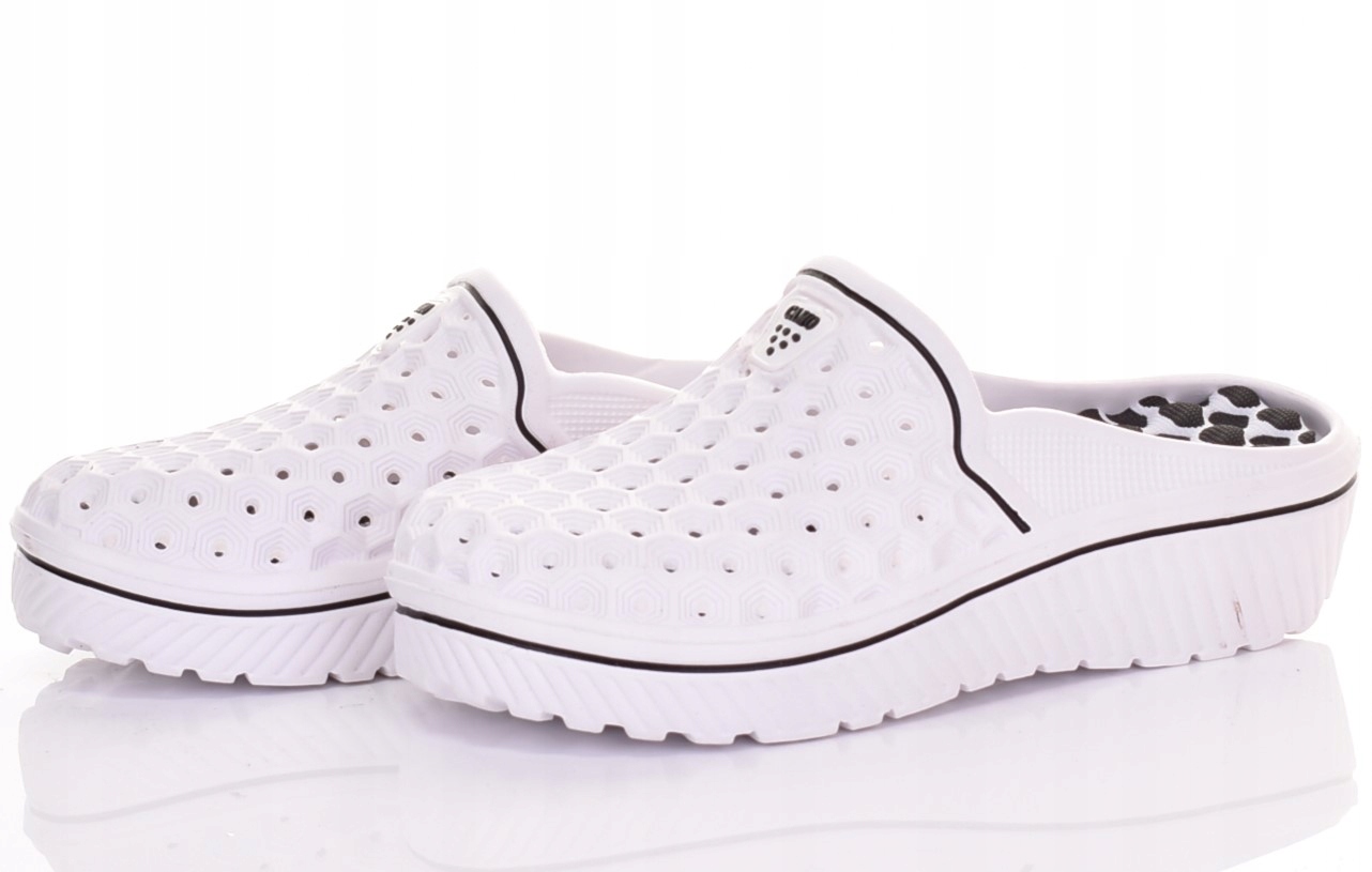 KLAPKI DAMSKIE Z PIANKI NA KOTURNIE PRZEWIEWNE CHODAKI MEDYCZNE Rozmiar 37