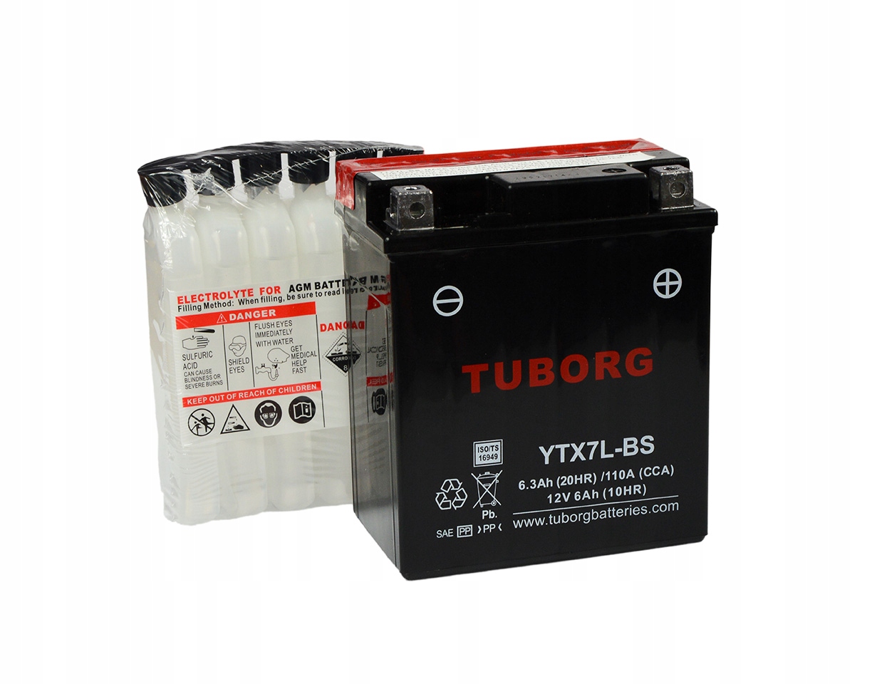 Akumulator Tuborg YTX7L-BS 6.3Ah 110A Agm