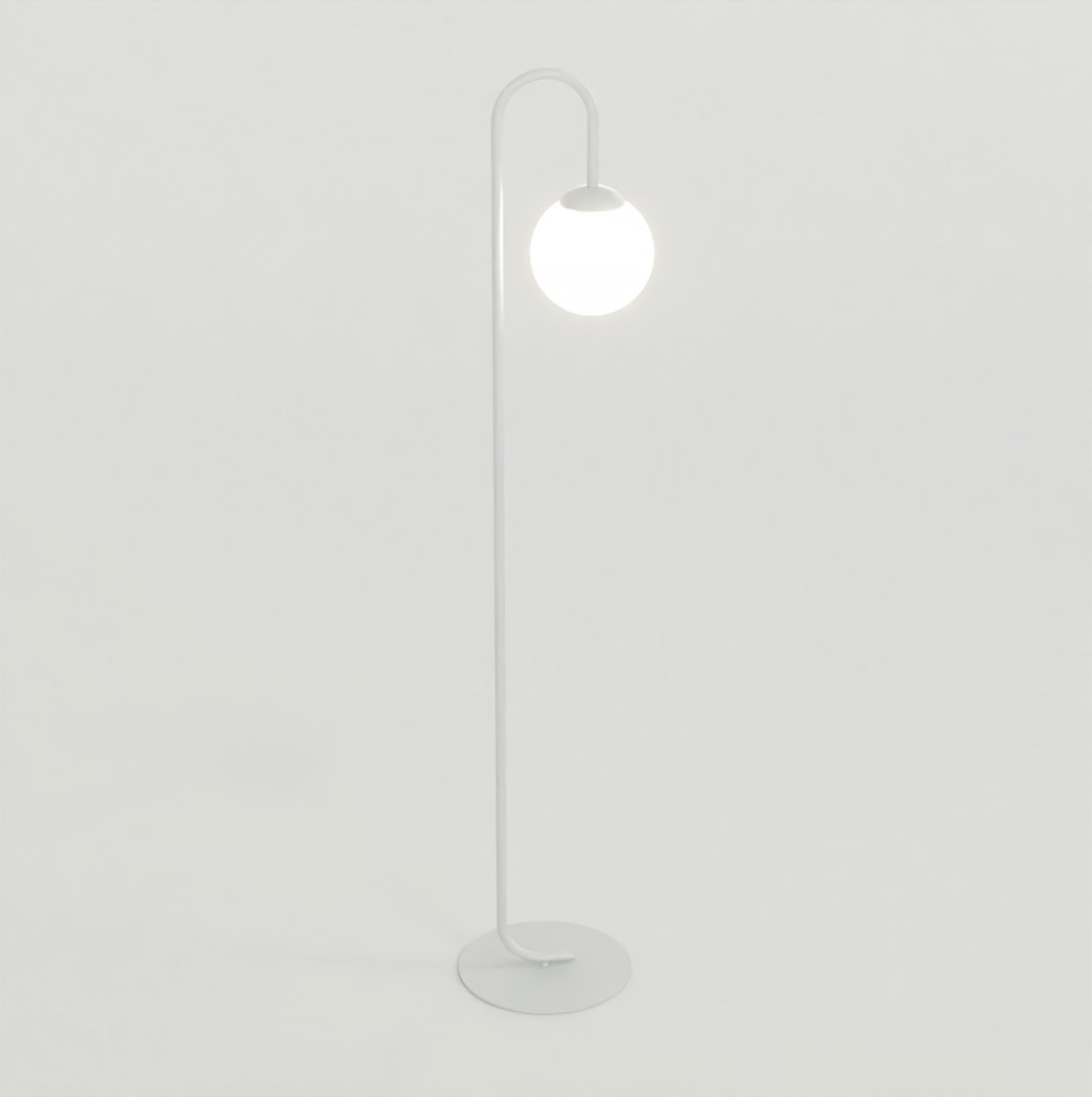 Podlahová lampa Flor LP1 v šedej farbe – moderný dizajn