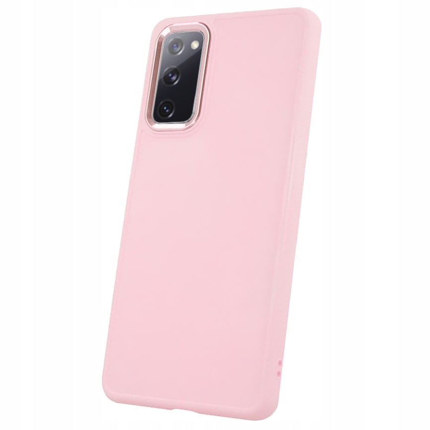 

Etui Różowe Satin Case do Samsung S20 Fe Różowy