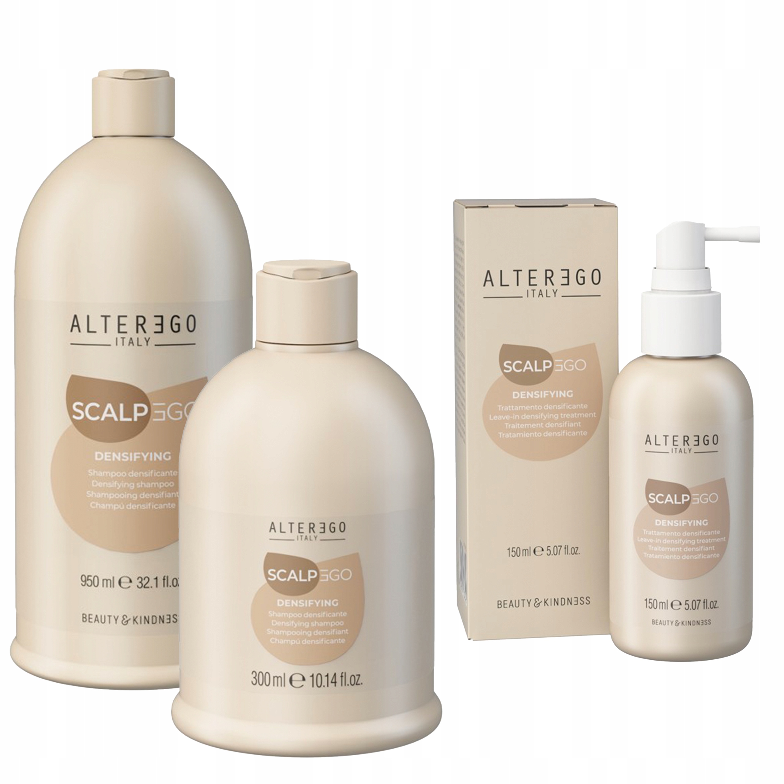 ALTER EGO SCALPEGO DENSIFYNG 2x ŠAMPÓN 950+300 ml + LOTION 150 ml